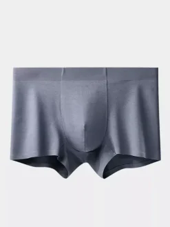 Men’s Underwear 100% Cotton Soft And Breathable Seamless Cotton Boxer Briefs