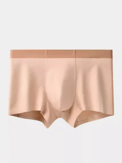 Men’s Underwear 100% Cotton Soft And Breathable Seamless Cotton Boxer Briefs