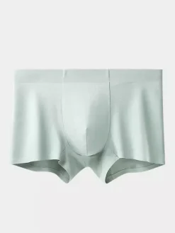 Men’s Underwear 100% Cotton Soft And Breathable Seamless Cotton Boxer Briefs