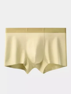 Men’s Underwear 100% Cotton Soft And Breathable Seamless Cotton Boxer Briefs