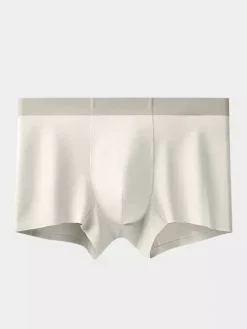 Men’s Underwear 100% Cotton Soft And Breathable Seamless Cotton Boxer Briefs