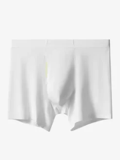 Men’s Underwear Natural Bamboo Fiber Extended-Length Boxer Briefs Premium Solid-Color Trunks