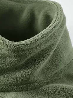 Men's Warm Winter Zipper Jacket Casual Stand Collar Cotton Fleece Coat