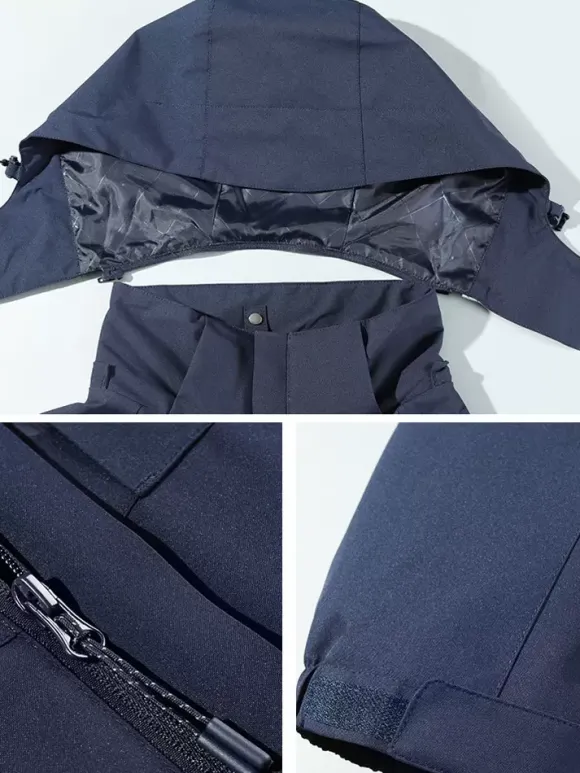 Men's Waterproof Hiking Jacket Casual Gray Coats