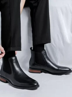 Men's Western Cowboy Boots Boots Chelsea Dress Slip On Casual Ankle Boots