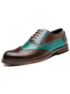 Men's Wingtip Oxford Prom Wedding Dress Shoes