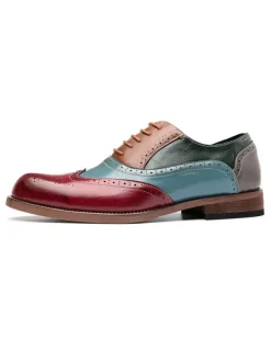 Men's Wingtip Oxford Prom Wedding Dress Shoes