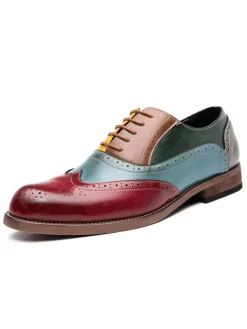 Men's Wingtip Oxford Prom Wedding Dress Shoes