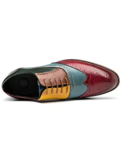 Men's Wingtip Oxford Prom Wedding Dress Shoes