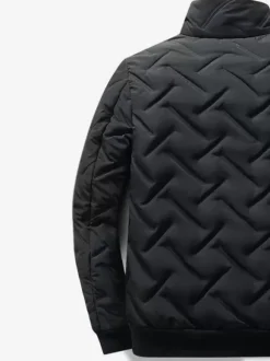 Men's Winter Coat Stand Collar Casual Warm Baseball Jacket