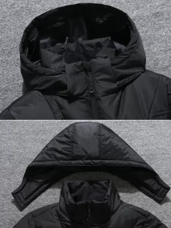Men's Winter Jacket Short Thick Long Sleeve Warm Coat