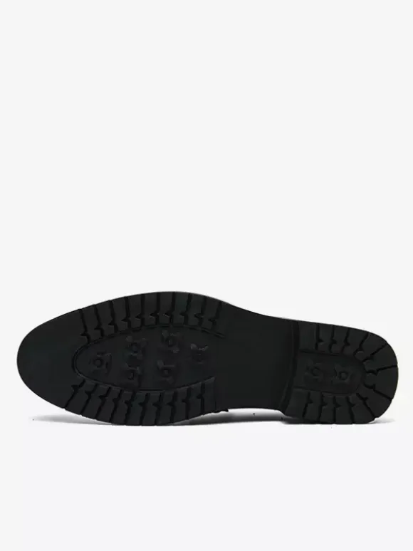 MenTassel Loafers Round Toe Color Block Slip-On Penny Shoes With Non-Slip Rubber Sole PU Leather Casual Shoes