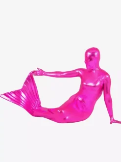 Mermaid Zentai Suits Gold Shiny Metallic Mermaid Suit