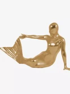 Mermaid Zentai Suits Fairy Tale Mermaid Style Shiny Metallic Zentai Suit