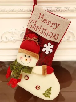 Merry Christmas Gift Santa Claus Lane Stocking-Reindeer