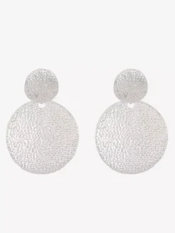 Metal Disc Earrings For Women 2026