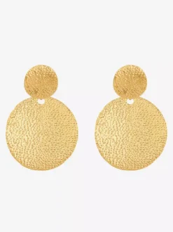 Metal Disc Earrings For Women 2026