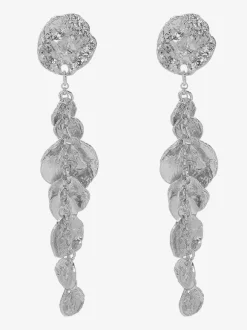 Metal Long Disc Drop Earrings For Women 2026