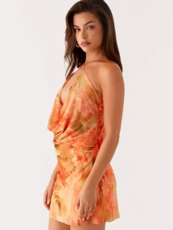 Midi Dress Floral Print Chiffon Chic Straps Neck Sleeveless Daily Summer Dresses