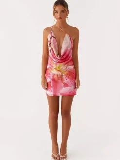 Midi Dress Floral Print Chiffon Chic Straps Neck Sleeveless Daily Summer Dresses