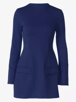 Minimalist Long Sleeve Mini Bodycon Dress For Women 2026