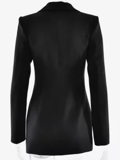 Modern Blazer Padded Shoulder Ruched Bodycon Mini Dress For Women 2026