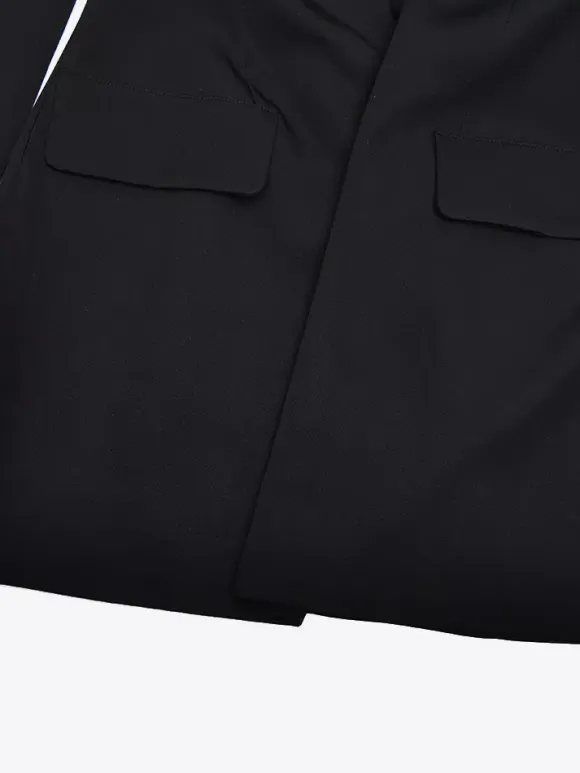 Modern Structured Button Up Slim Blazer Mini Dress For Women 2026