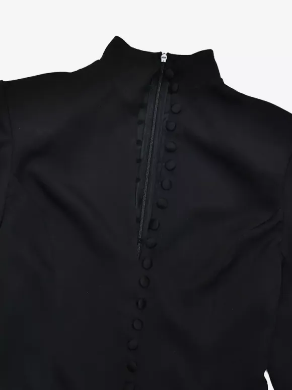 Modern Structured Button Up Slim Blazer Mini Dress For Women 2026