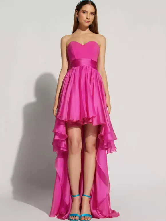 Modern Homecoming Dress Short A-Line Strapless Dresses Free Customization