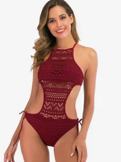 Monokini Swimsuits Cut Out Beach Swimwear For Women