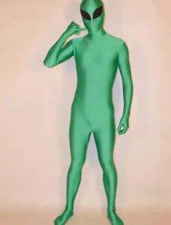 Monster Zentai Suits Morph Suit Green Alien Costume Lycra Spandex Fabric Zentai Suit Unisex Full Body Suit