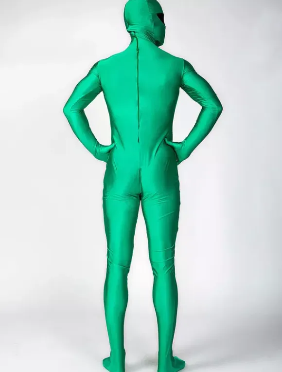 Monster Zentai Suits Morph Suit Green Alien Costume Lycra Spandex Fabric Zentai Suit Unisex Full Body Suit