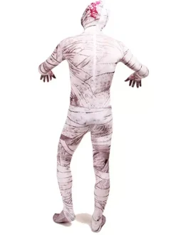 Monster Zentai Suits White Mummy Zentai Suit Full Body Lycra Spandex Bodysuit