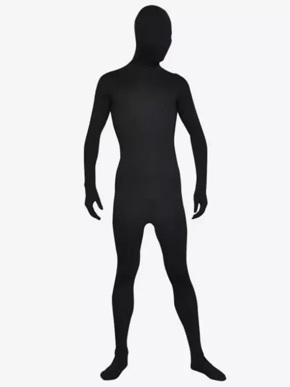 Morph Suit Black Lycra Spandex Fabric Zentai Suit Unisex Full Body Suit