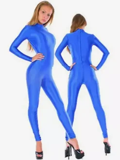 Morph Suit Blue Lycra Spandex Catsuit