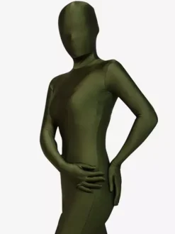 Morph Suit Dark Green Lycra Spandex Zentai Suit