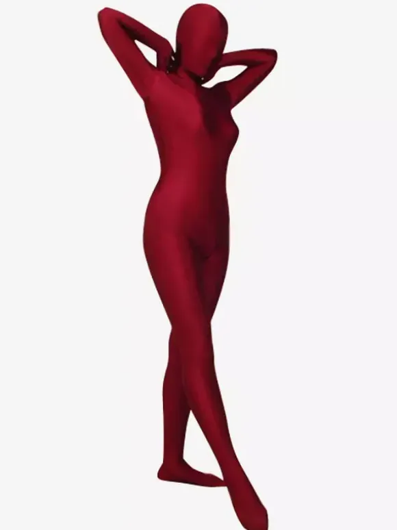 Morph Suit Dark Red Lycra Spandex Zentai Suit