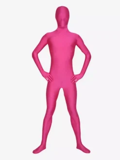 Morph Suit Fuchsia Red Lycra Spandex Fabric Zentai Suit Unisex Full Body Suit