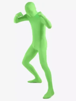 Morph Suit Green Lycra Spandex fabric Zentai Suit Unisex Full Body Suit