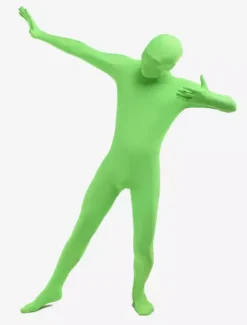 Morph Suit Green Lycra Spandex fabric Zentai Suit Unisex Full Body Suit