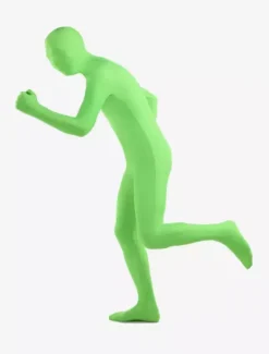 Morph Suit Green Lycra Spandex fabric Zentai Suit Unisex Full Body Suit