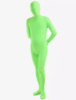 Morph Suit Green Lycra Spandex fabric Zentai Suit Unisex Full Body Suit