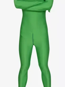 Morph Suit Green Lycra Spandex Fabric Zentai SuitUnisex Full Body Suit
