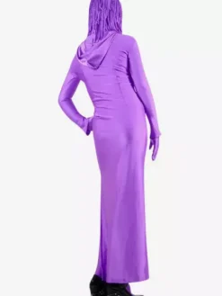 Morph Suit Purple Two-piece Suit Lycra Spandex Fabric Zentai Suit Unisex Full Body Suit