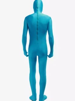 Morph Suit Sky Blue Lycra Spandex Fabric Zentai Suit Unisex Full Body Costume