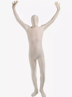 Morph Suit Unisex Milk White Lycra Spandex Zentai Suit