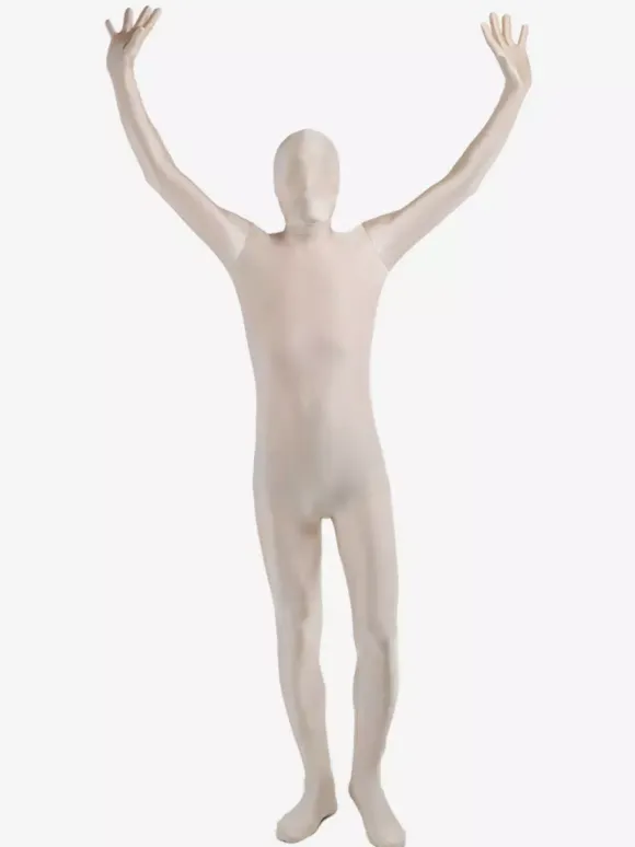 Morph Suit Unisex Milk White Lycra Spandex Zentai Suit