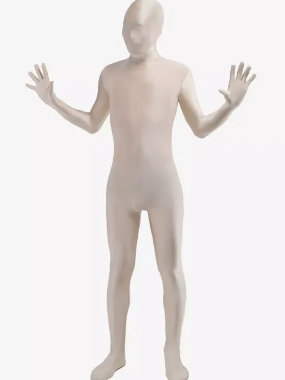 Morph Suit Unisex Milk White Lycra Spandex Zentai Suit