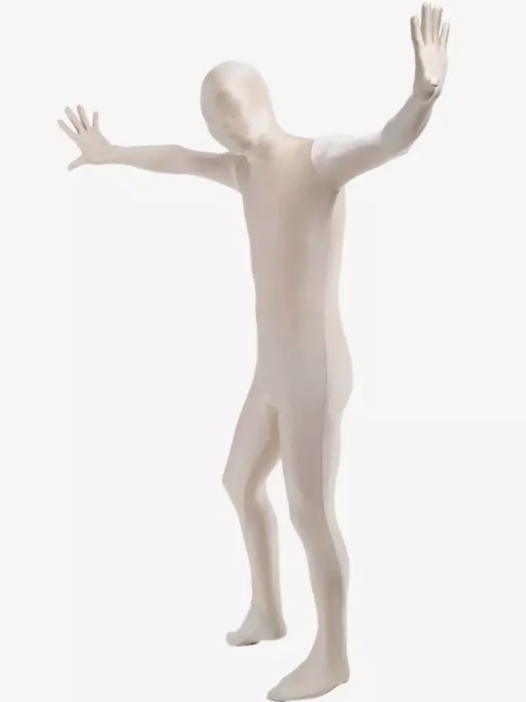 Morph Suit Unisex Milk White Lycra Spandex Zentai Suit