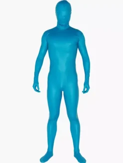 Morph Suit Water Blue Zentai Suit Full Body Lycra Spandex Bodysuit